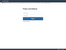 Tablet Screenshot of fredlindmanorhq.bluestep.net