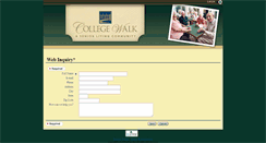 Desktop Screenshot of collegewalkinquiry.bluestep.net