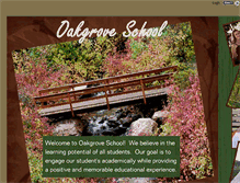 Tablet Screenshot of oakgroveschool.bluestep.net