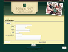 Tablet Screenshot of harborplaceinquiry.bluestep.net